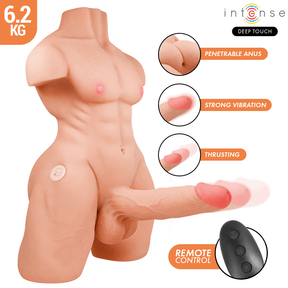 Realistischer Vibrator Deep Touch Marty-Torso mit Anus und Realistischem mit Druck- und