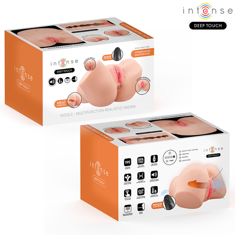 Intense Deep Touch – Nicole Vaginalmasturbator mit Saug-, Wärme-, Vibrations- und Stimmeffekten mit Fernbedienung 5,3 kg
