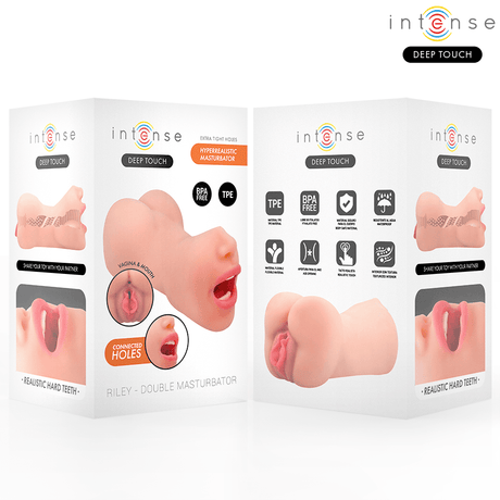 Masturbator Deep Touch Riley Doppelmusturbator für Mund und Vagina.2