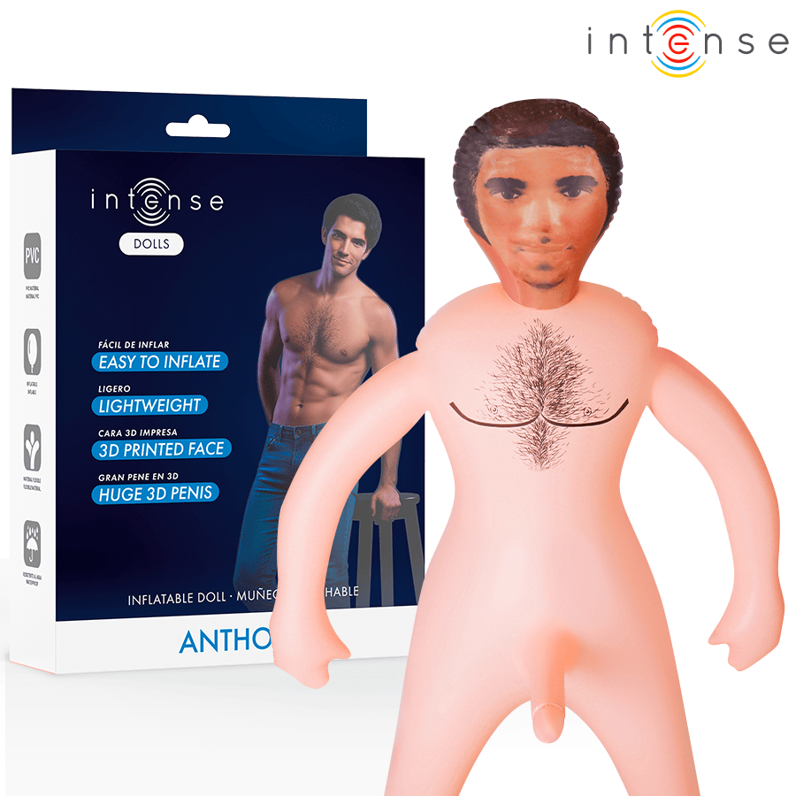 Liebespuppe Dolls Aufblasbare Puppe Anthony mit 3d-Penis 1,45 cm