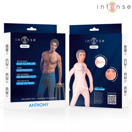 Intense Dolls - Aufblasbare Puppe Anthony mit 3d-Penis