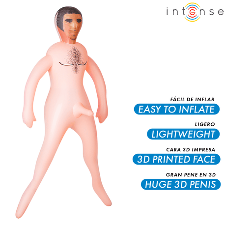Intense Dolls - Aufblasbare Puppe Anthony mit 3d-Penis