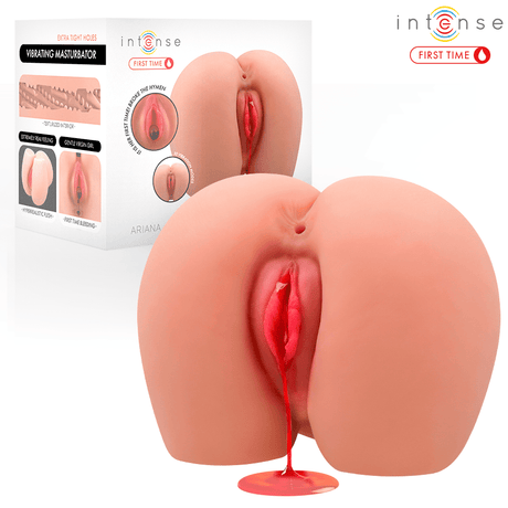 Intense First Time - Ariana Virgin Vibrator-Masturbator mit Blutung