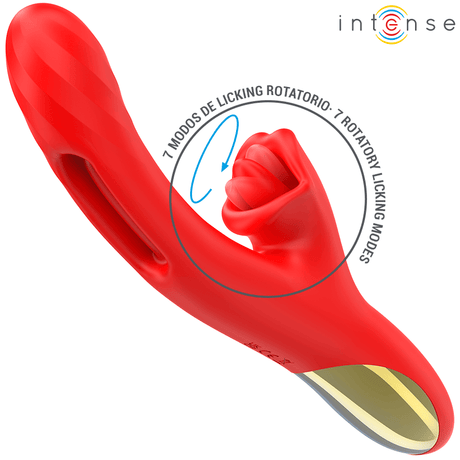 Intense - Jessica Multifunktionsvibrator Klitorisstimulation 24,8 cm Rot