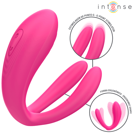 Intense - Julia Doppelvibrator-Klemmenstimulator mit Fernbedienung