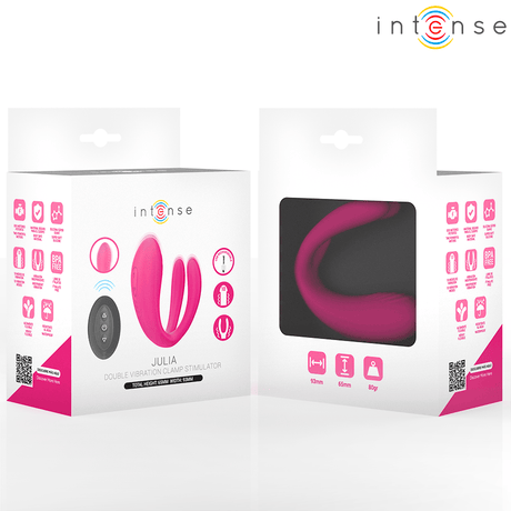 Intense - Julia Doppelvibrator-Klemmenstimulator mit Fernbedienung