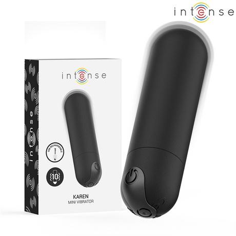 Liebeskugeln Karen Mini Wiederaufladbarer Vibrationskugel Schwarz 8 x 2,1 cm