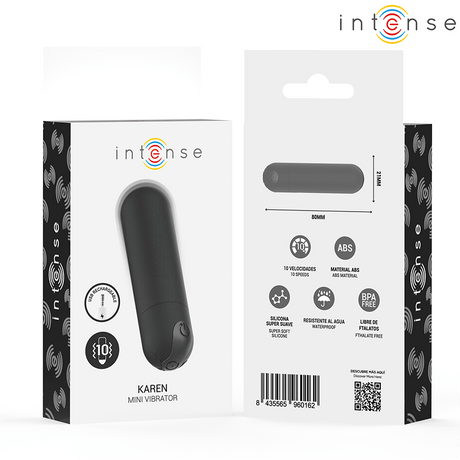 Liebeskugeln Karen Mini Wiederaufladbarer Vibrationskugel Schwarz 8 x 2,1 cm.6