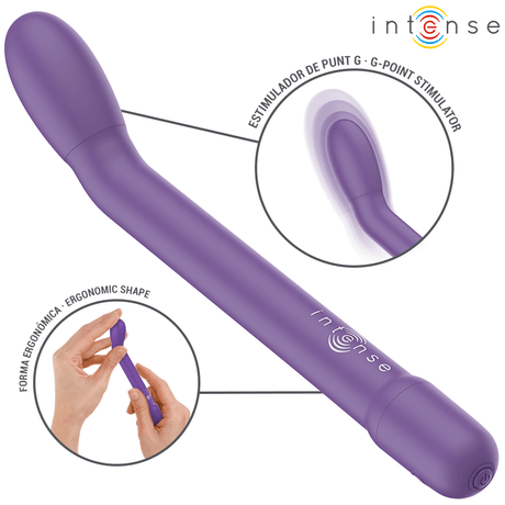 Auflegevibrator Karlie Wiederaufladbarer g-Spot-Stimulator Lila 19 x 2,2 cm.4