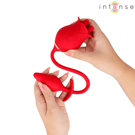 Auflegevibrator Melanie Doppelter Klitorisstimulator mit Zickzack-Zunge.3