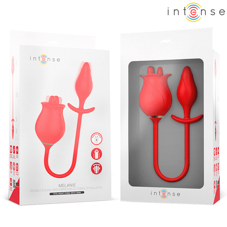 Auflegevibrator Melanie Doppelter Klitorisstimulator mit Zickzack-Zunge.2