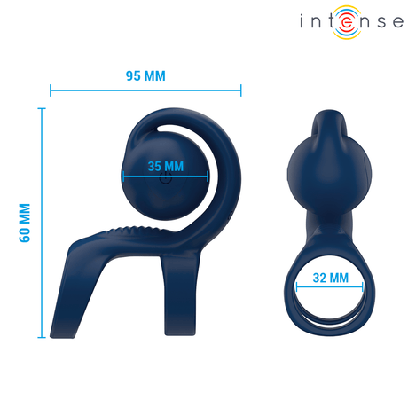 Penisring Tyson Cock Ring mit Vibrierender Kugel Ø 3,2 cm.5