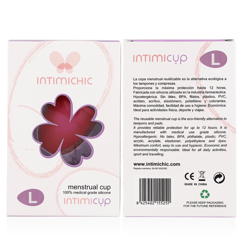 Intimichic - Menstrual Cup Medizinisches Silikon - Grösse L