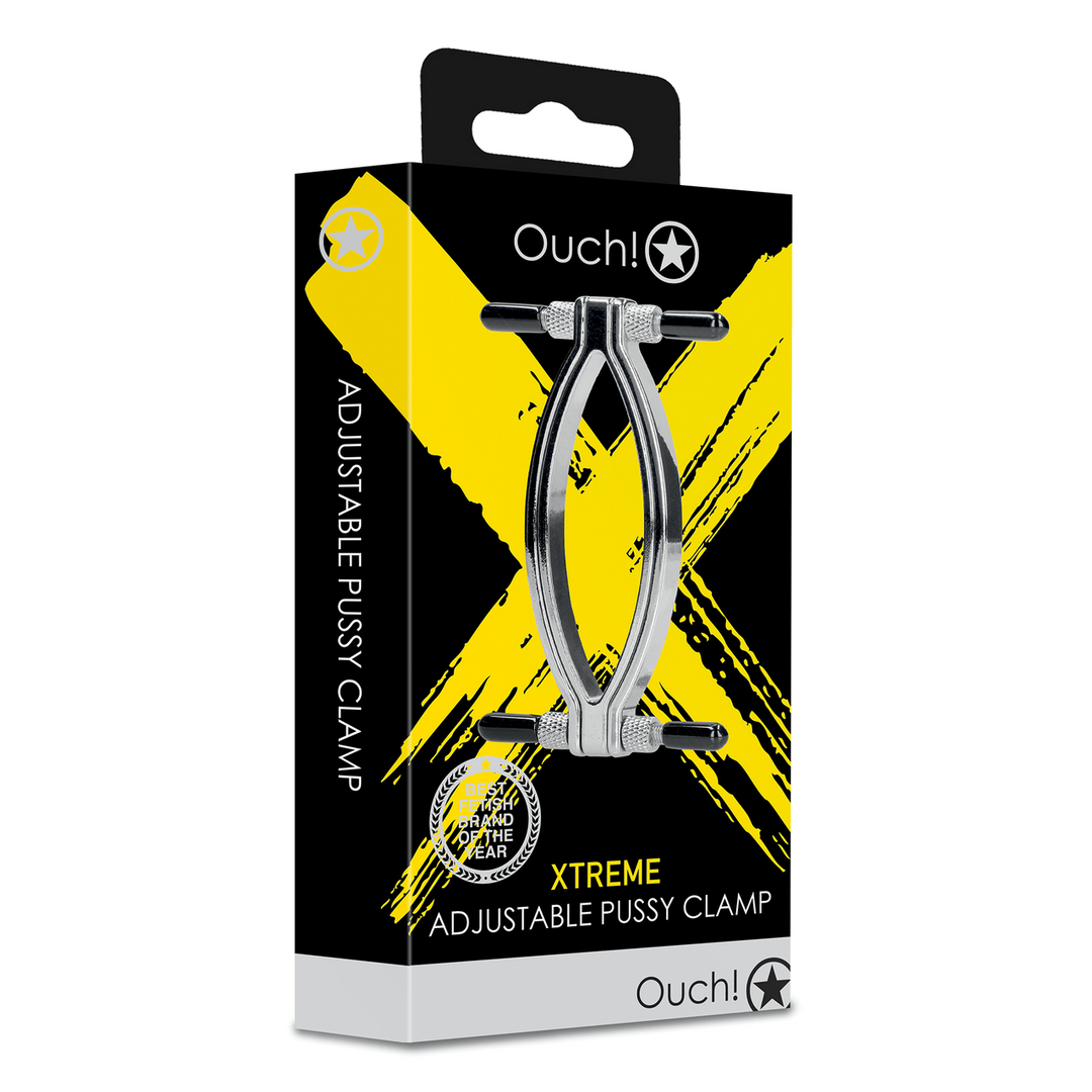 Spreizklemme Ouch für die Schamlippen aus Metall Silber 7 cm – Ansicht 2