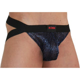 Jockstrap 006 Glänzend Blau/Schwarz Größe M – Ansicht 2