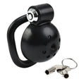 Käfig Round Lock 4 x 3.5 cm Schwarz