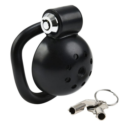 Käfig Round Lock 4 x 3.5 cm Schwarz