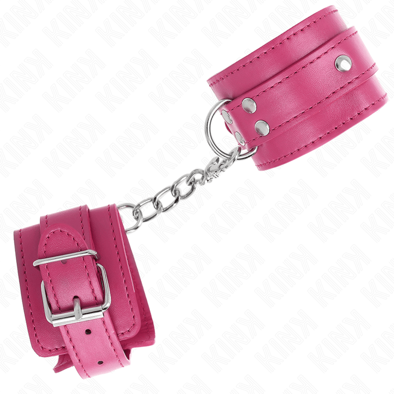 Kink - 3 D-Ring Handgelenkfesseln Verstellbar Rosa 17,5-25 cm x 6 cm