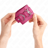 Kink - 3 D-Ring Handgelenkfesseln Verstellbar Rosa 17,5-25 cm x 6 cm