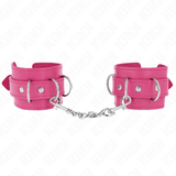Kink - 3 D-Ring Handgelenkfesseln Verstellbar Rosa 17,5-25 cm x 6 cm