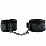 Kink - Dark Lace Cuffs Neoprene Handgelenk Manschetten Verstellbar Schwarz 20-29 cm x 5 cm