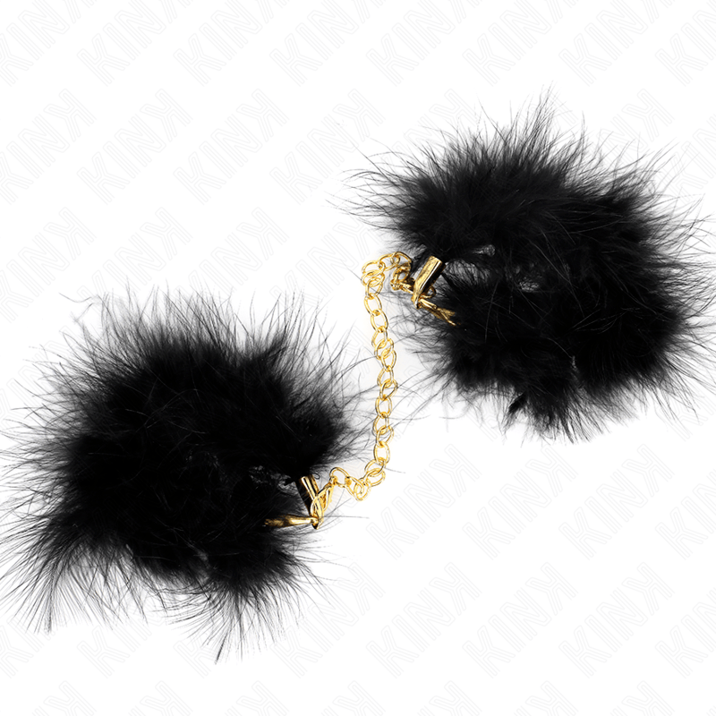 Kink - Federhandmanschetten mit Goldkette Modell 0