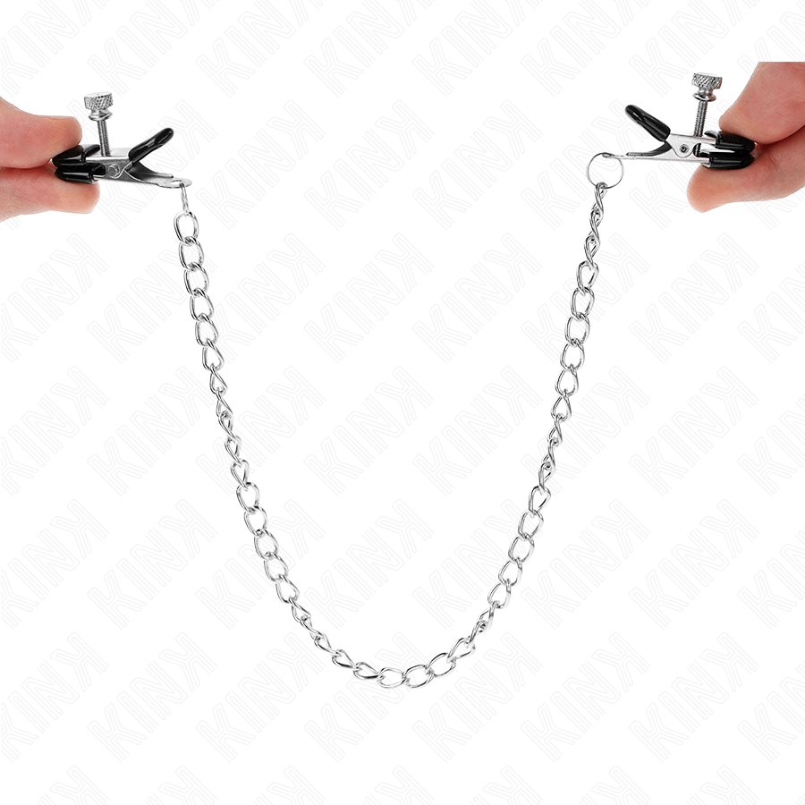 Nippelklemmen Flache Kette Silber.4