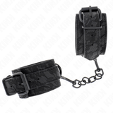 Kink - mit Dunkler Spitze Überzogene Handgelenkmanschetten Verstellbar Schwarz 19-26 cm
