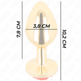 Kink - Plug Anal Gold Rose Rot Grösse L