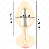 Kink - Plug Anal Gold Rose Rot Grösse M
