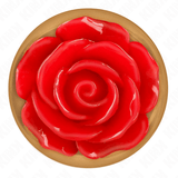 Kink - Rosa Goldener Analstecker mit Roter Rose M