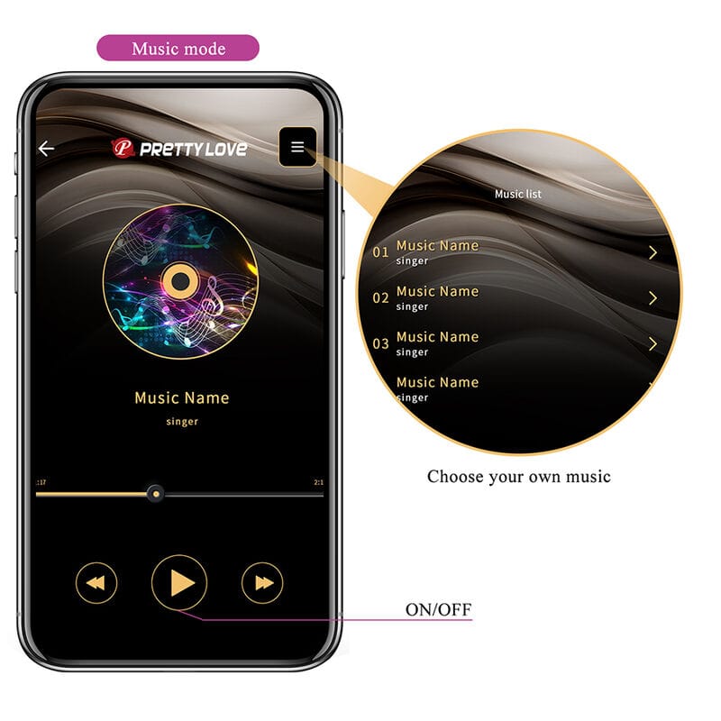 Klay Stoß-Ei-Vibrator mit App-Steuerung Lila – Ansicht 14