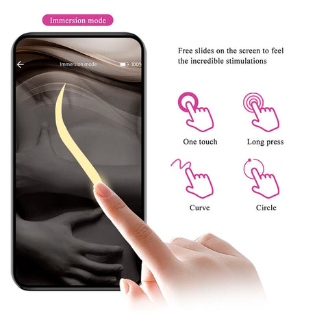Klay Stoß-Ei-Vibrator mit App-Steuerung Lila
