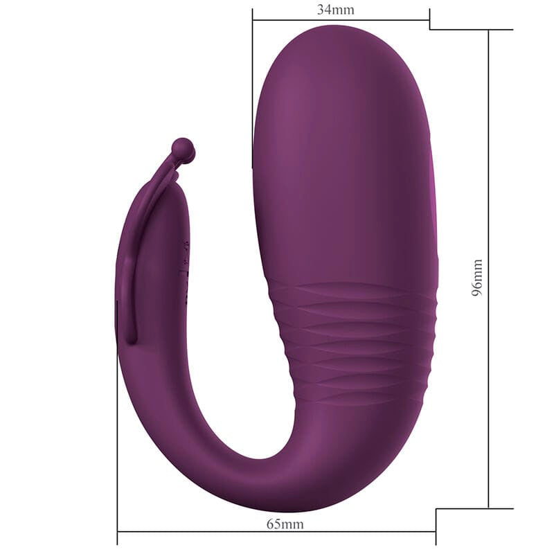 Klay Stoß-Ei-Vibrator mit App-Steuerung Lila – Ansicht 5
