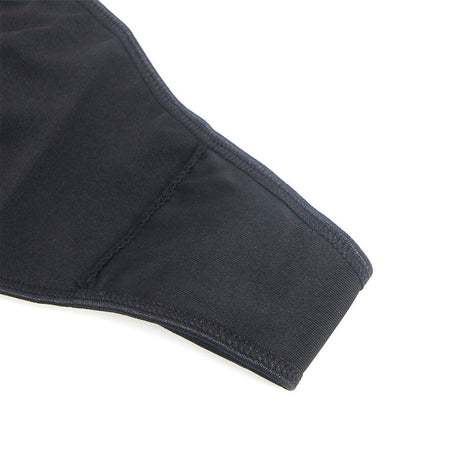 Kleid Lederkleid mit Blumenspitze Schwarz L/XL