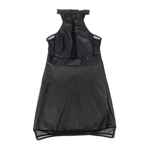 Kleid Neckholder-Kleid mit Transparenzen Schwarz L/XL