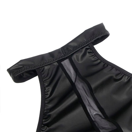 Kleid Neckholder-Kleid mit Transparenzen Schwarz L/XL