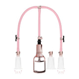Klitoris- und Brustwarzenpumpen-Set Large Pink 76,5 cm
