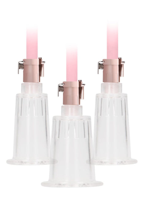 Klitoris- und Brustwarzenpumpen-Set Large Pink 76,5 cm – Ansicht 4