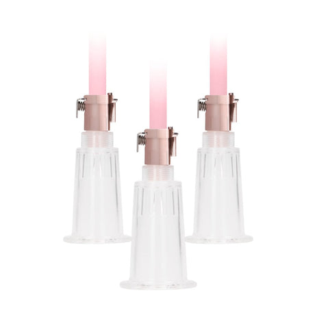 Klitoris- und Brustwarzenpumpen-Set Medium Pink 74,5 cm – Ansicht 4