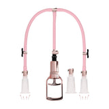 Klitoris- und Brustwarzenpumpen-Set Medium Pink 74,5 cm