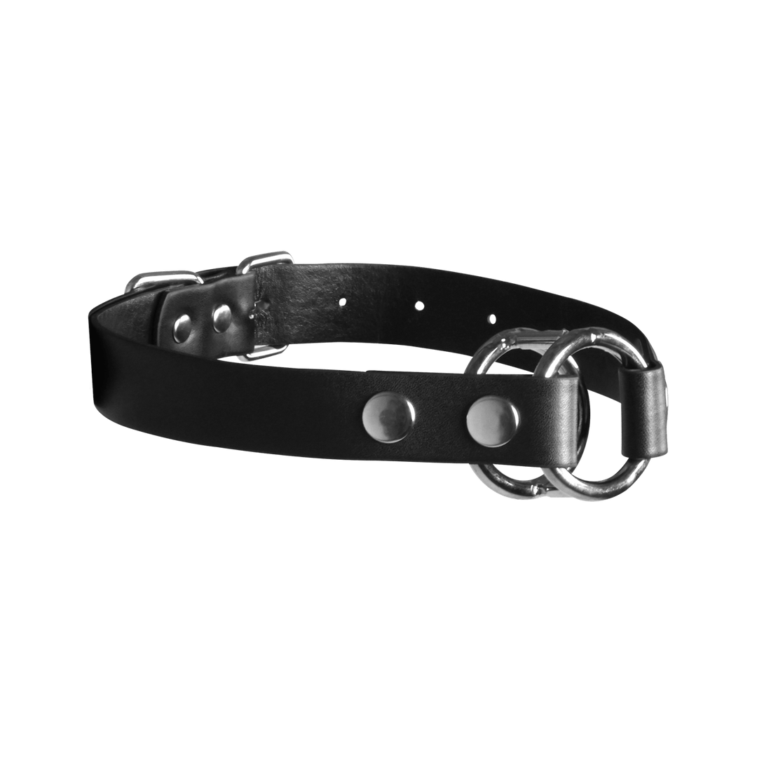 Knebel Ouch Deep Throat mit Metallring 66,4 x Ø 4,7 cm Schwarz – Ansicht 4