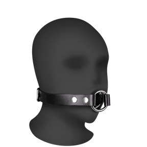 Knebel Ouch Deep Throat mit Metallring 66,4 x Ø 4,7 cm Schwarz