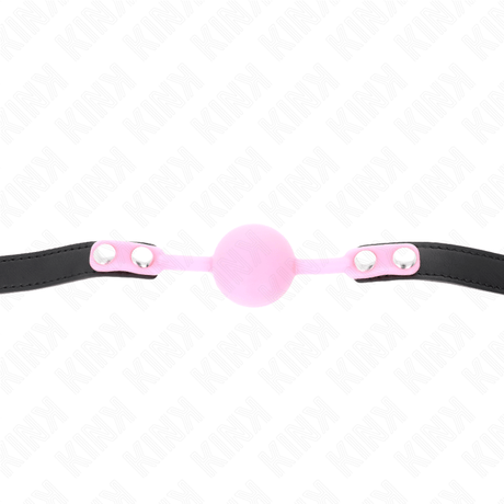 Knebel Leuchtender Silikonball Schwarz