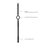 Knebel Ouch Black and White mit Silikonring Schwarz 57 x Ø 5,2 cm – Ansicht 7