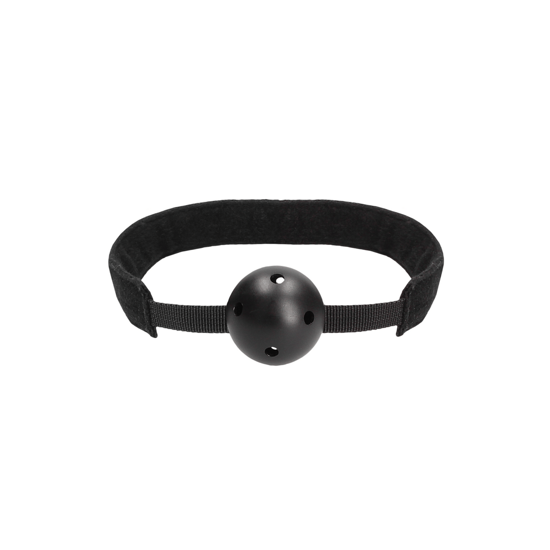 Knebel Ouch mit Ball und Luftlöchern Schwarz 61,5 cm – Ansicht 4
