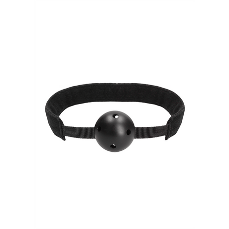 Knebel Ouch mit Ball und Luftlöchern Schwarz 61,5 cm – Ansicht 4