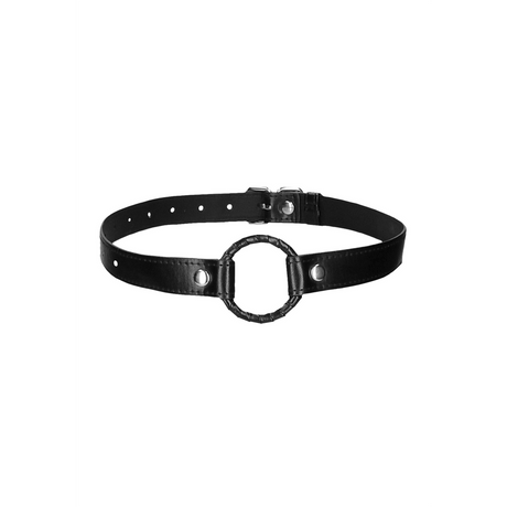 Knebel Ouch mit O-Ring und Lederriemen Schwarz 67,5 cm – Ansicht 4