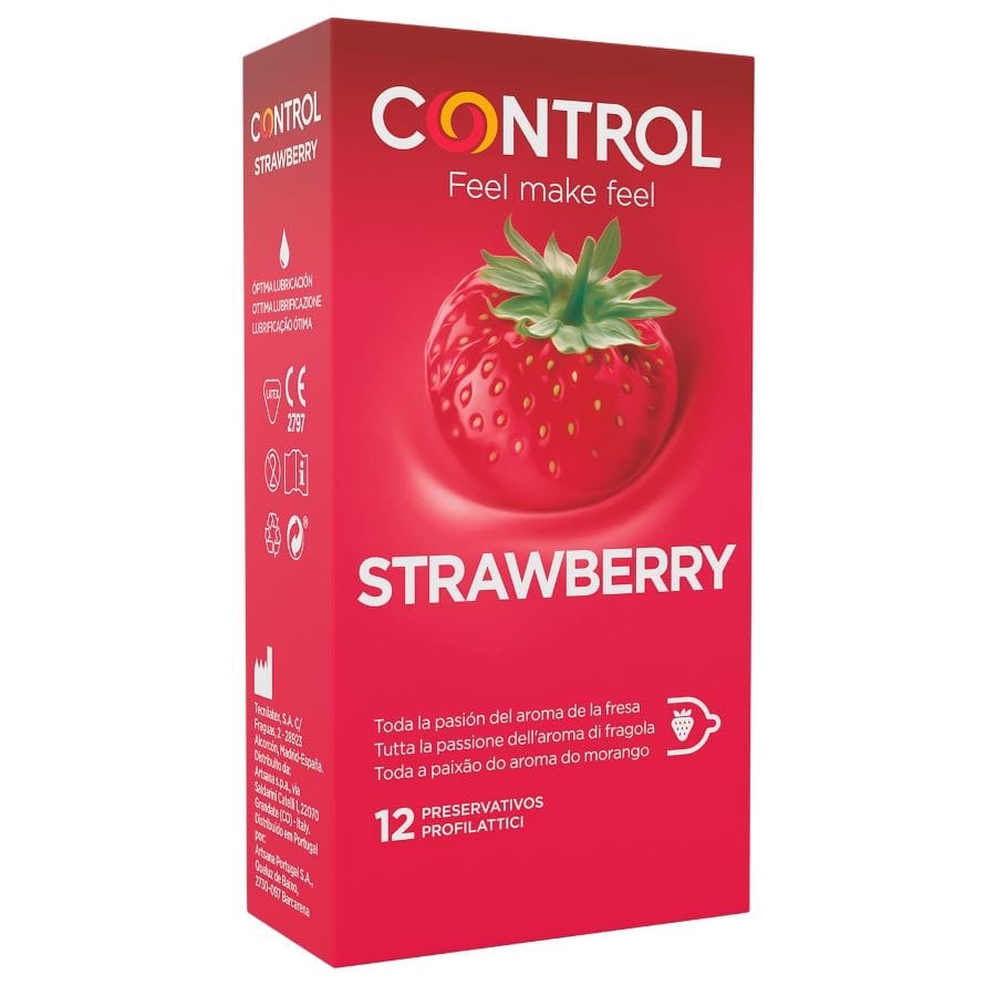 Kondom Adapta Strawberry 12 St.