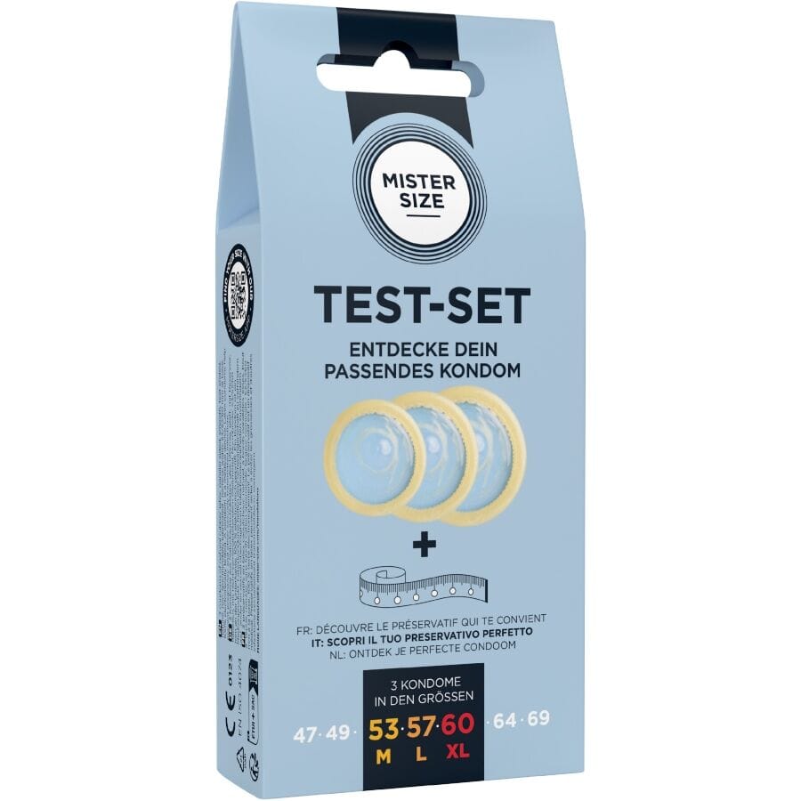 Kondom Testset mit 3 Kondomen in Verschiedenen Grössen + Massband – Ansicht 2